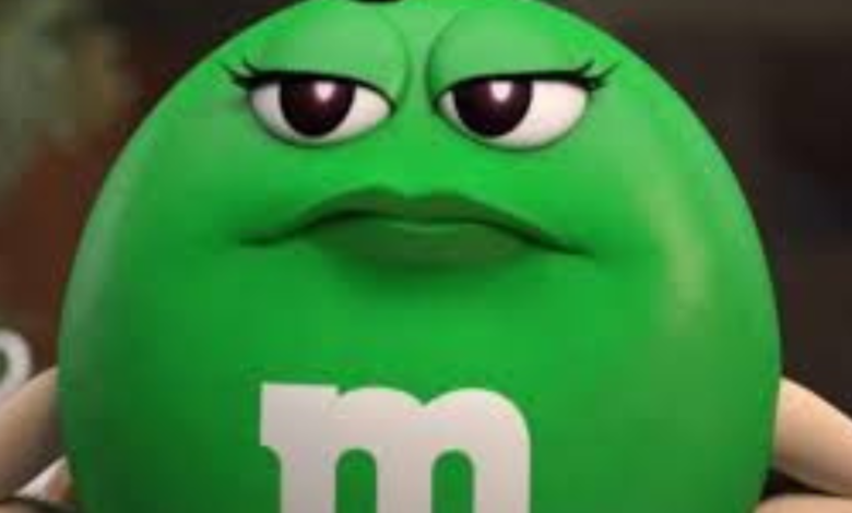 green m&m